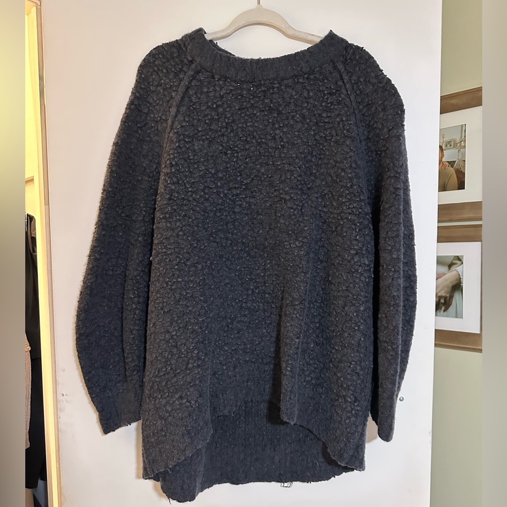 Free People Charcoal Women's Sweater- oversized